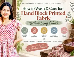 How to Wash & Care for Hand Block Printed Fabric (Without Losing Colour)