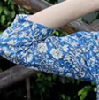 Latest blue hand block printed outfit - detail 6