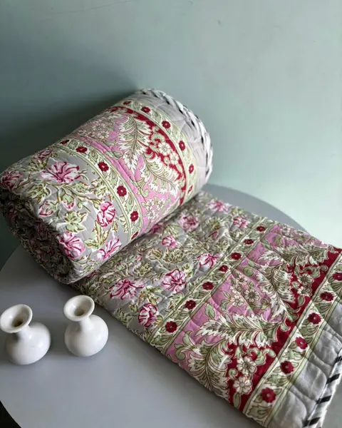 Pure cotton Jaipuri rajai quilt