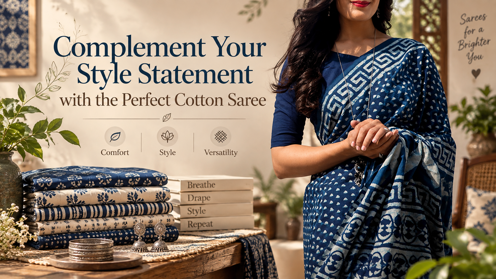 Complement Your Style Statement with the Perfect Cotton Saree