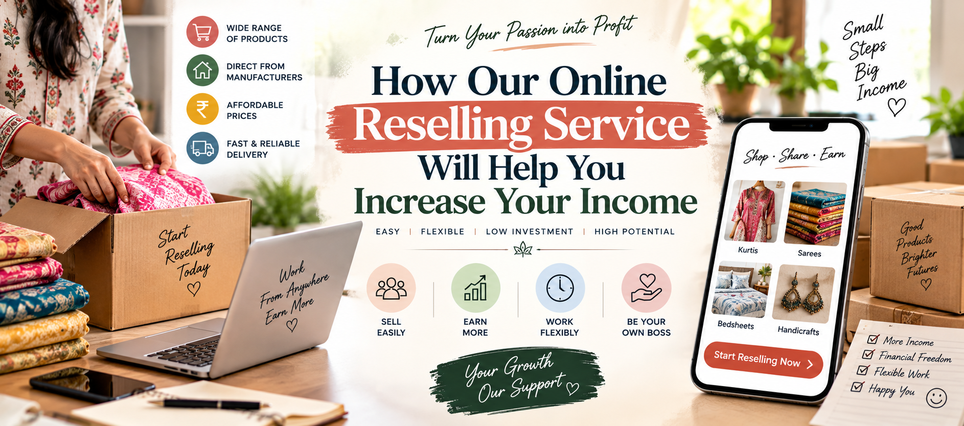 How our Online Reselling Service will Help you to Increase your Income
