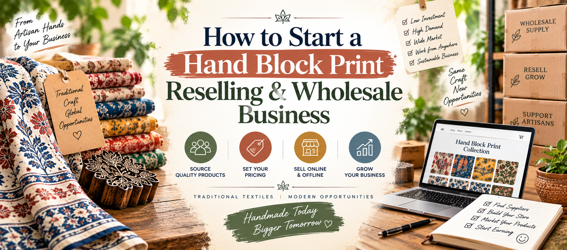 How to Start a Hand Block Print Reselling and Wholesale Business