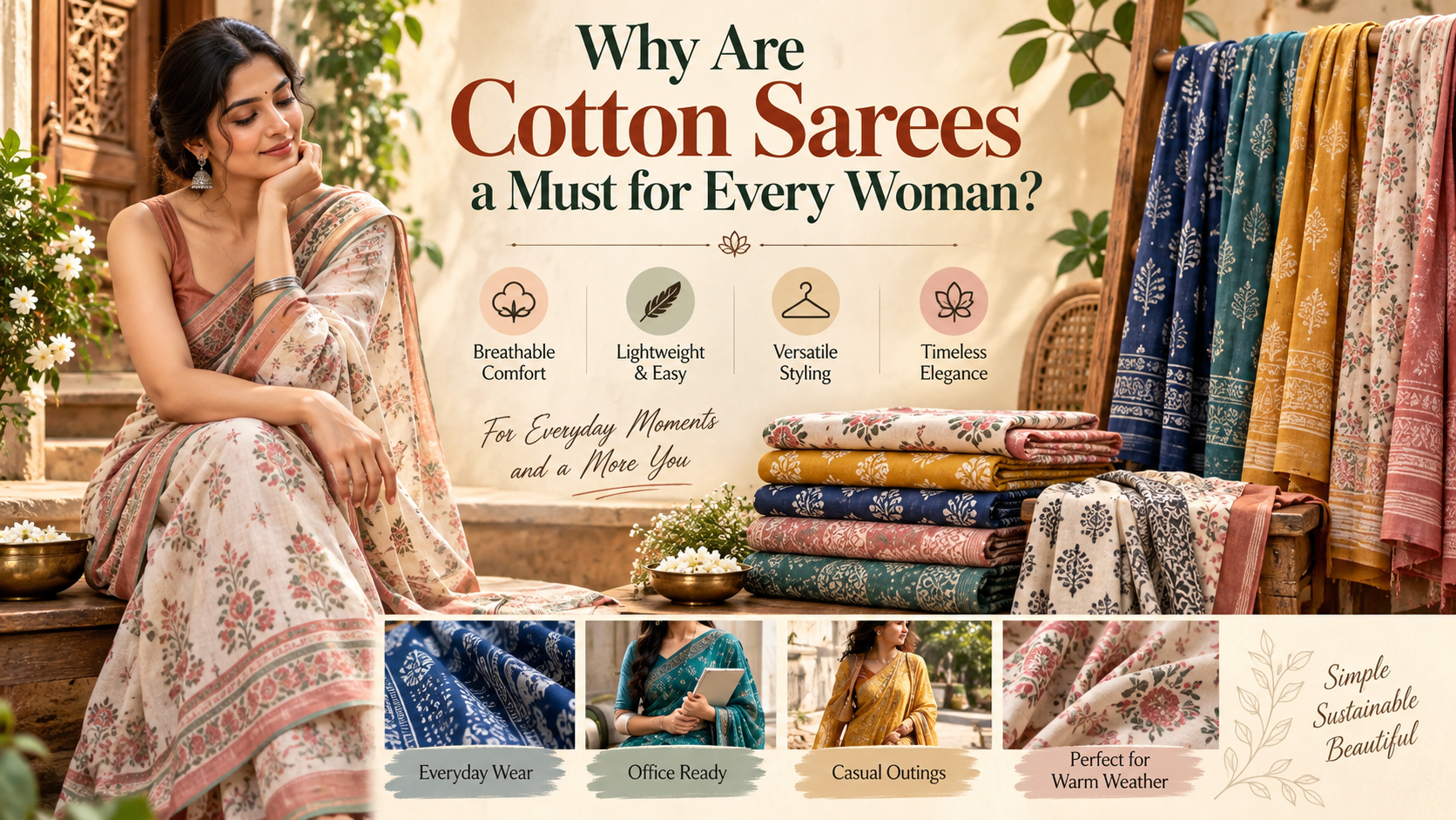 Why are cotton sarees a must for every woman